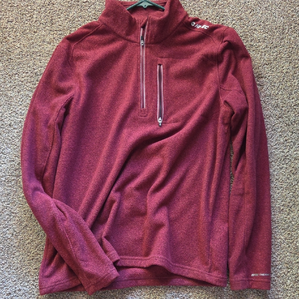 Hi-Tec Red Quarter-Zip Jacket